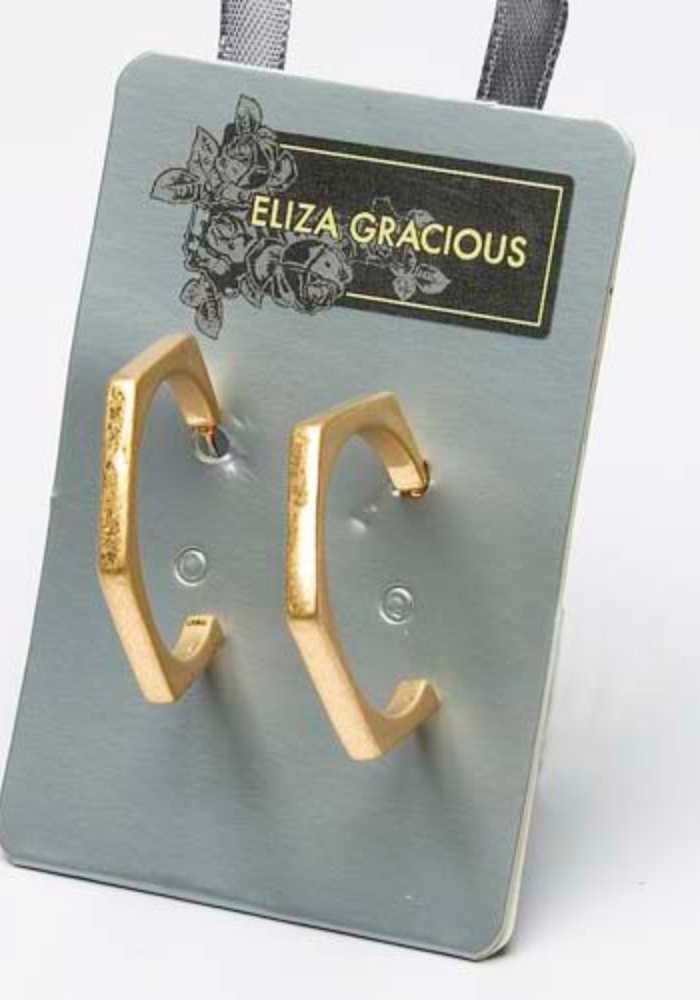 Angular Hoop Earrings