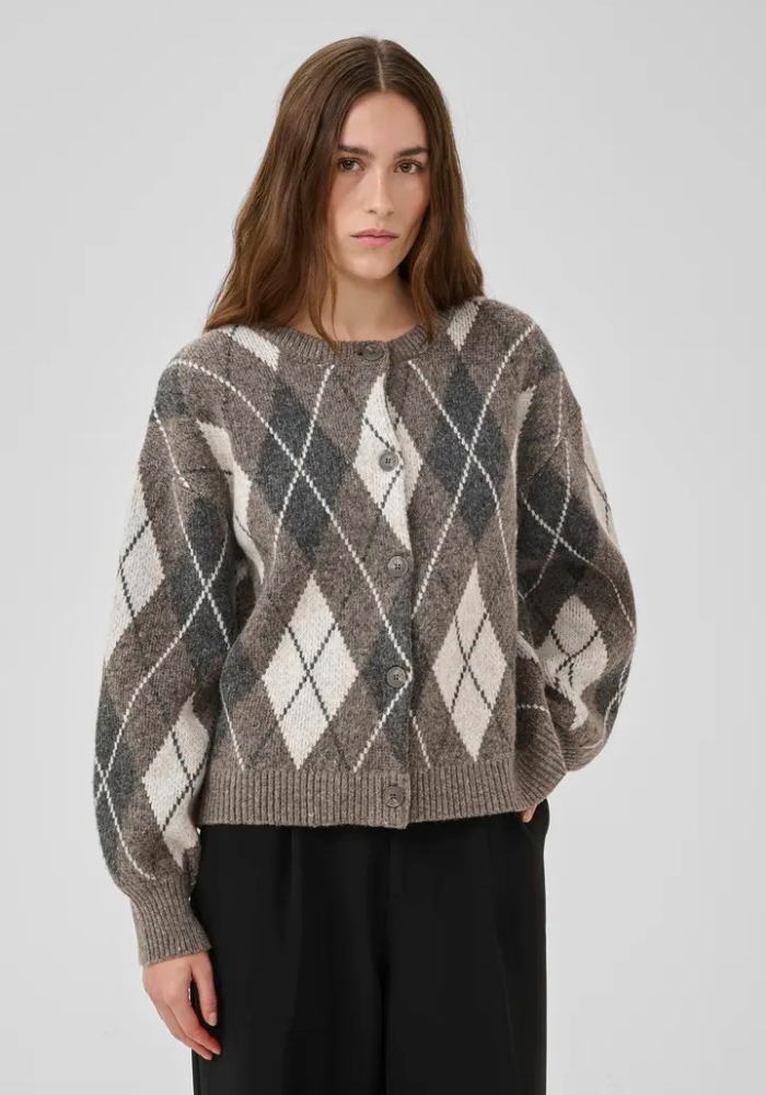 The Paloma Check Knit Cardigan