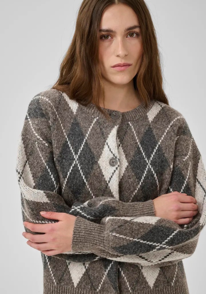 The Paloma Check Knit Cardigan