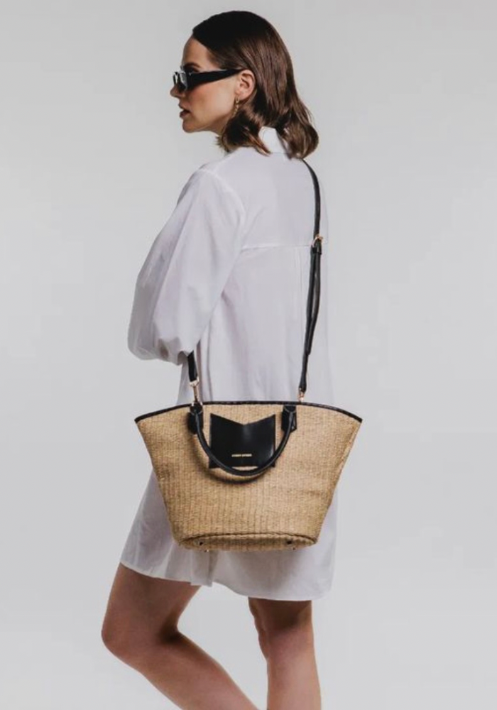 Large Twin Strap Raffia Tote by Every Other