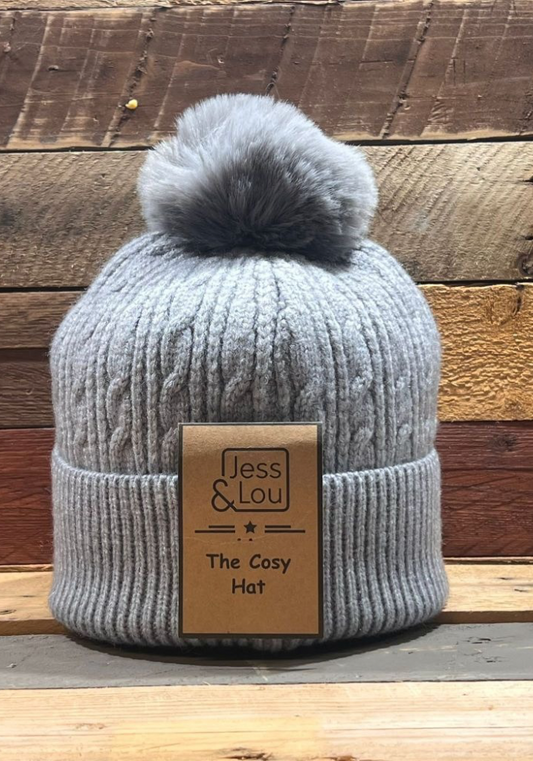 Cable Knit Bobble Hat