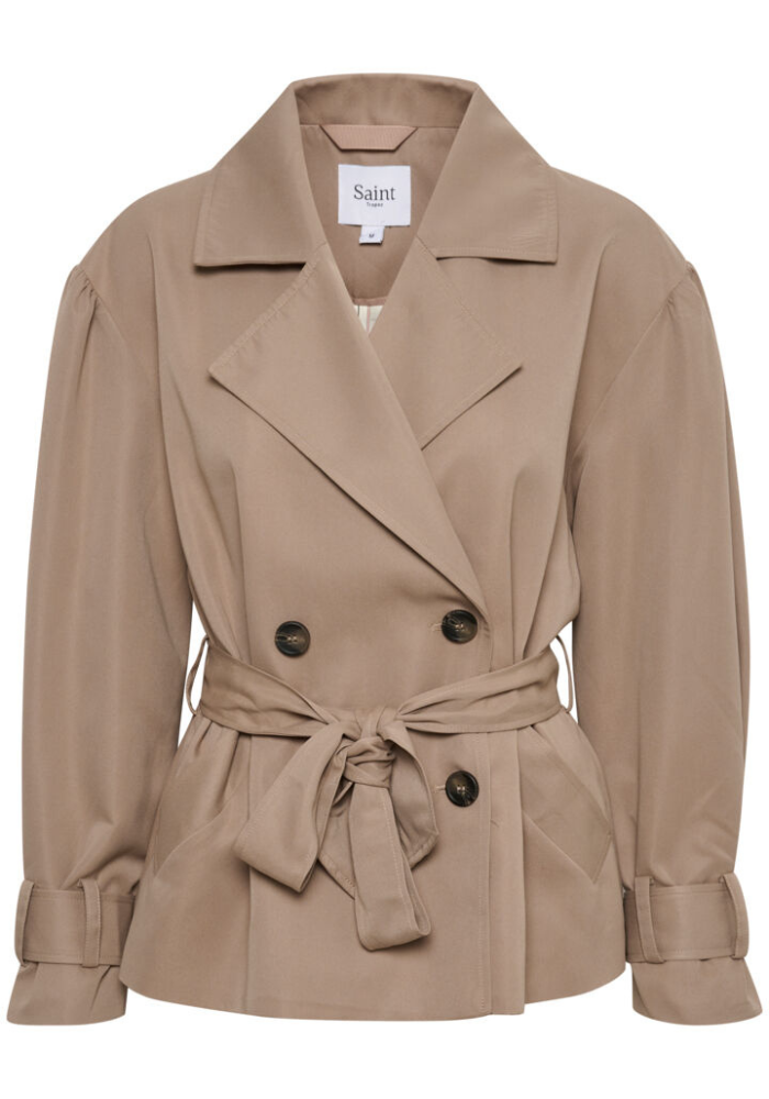 Saint Tropez Sille Short Trench Coat