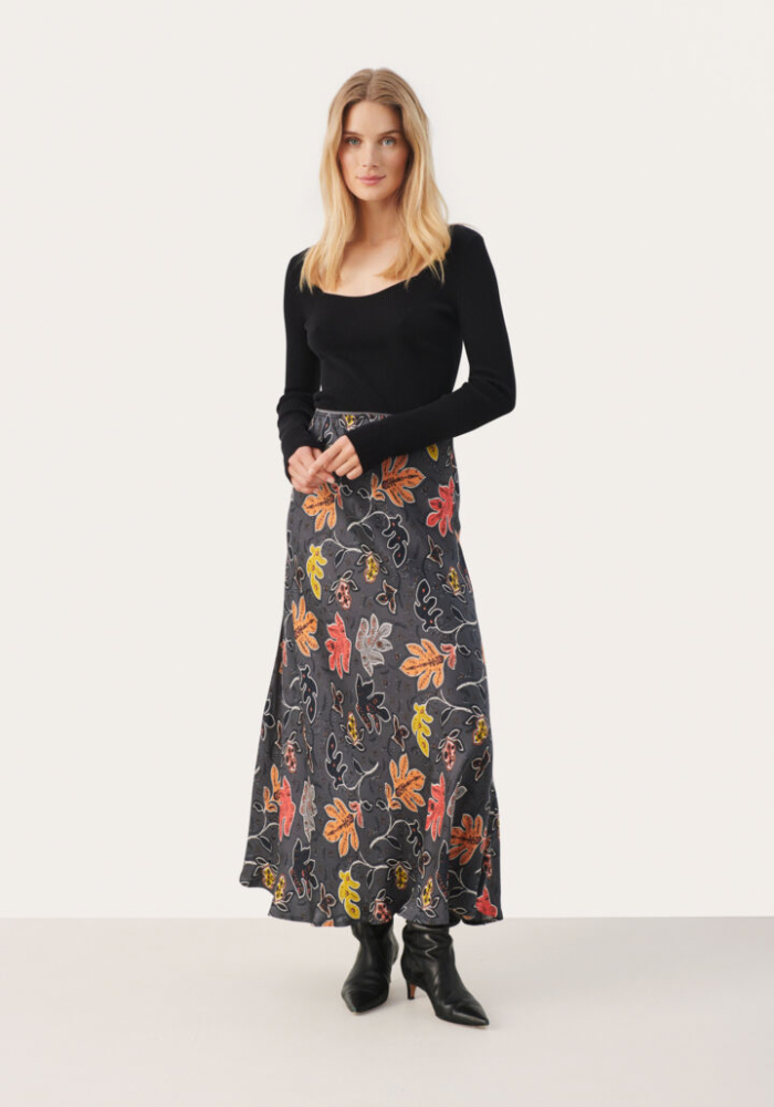 Rin Skirt - Magnet Botanical Print