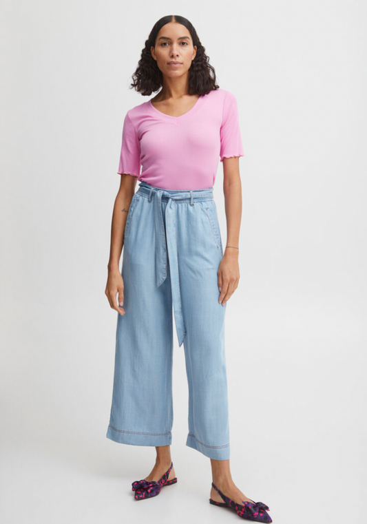 Bylana Cropped Wide Leg Pants